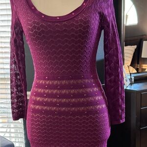 VENUS Purple Lace Dress